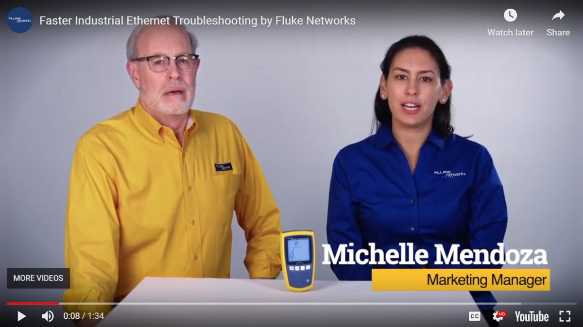 Faster Industrial Ethernet Installs by Fluke Networks
